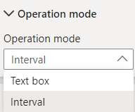Background color interval mode