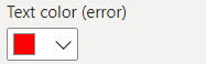 Text color error example in interval mode
