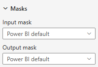 Masks settings example