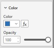 Shape color settings