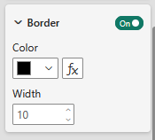 Shape border settings