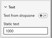 Text settings