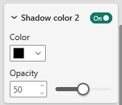 Shadow color 2 settings