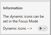 Dynamic Icons information