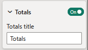 Column settings